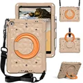 Khaki and Orange