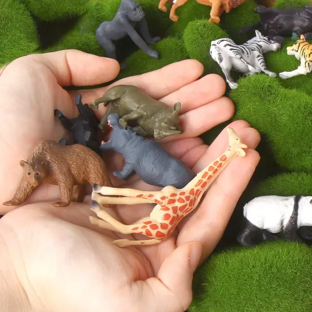 miniature woodland animal figurines