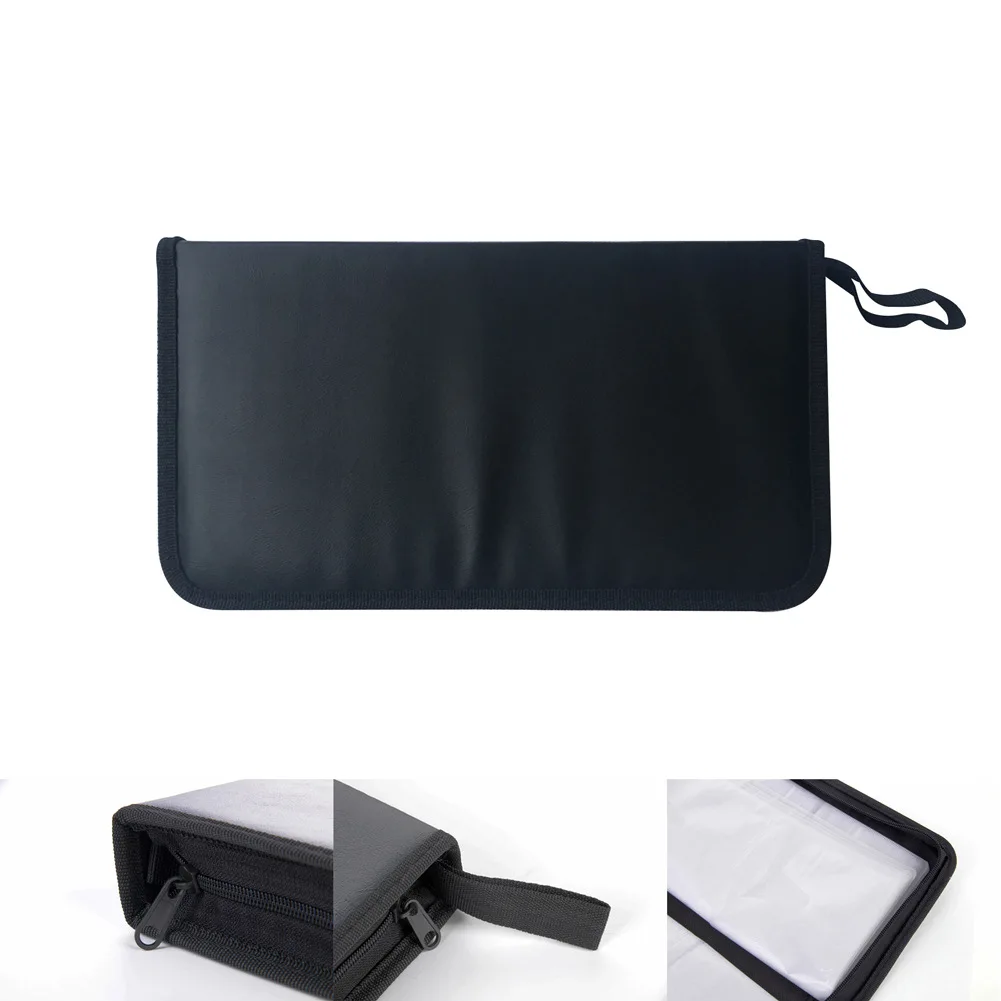 CD DVD Storage Bag 80-Sheets High-capacity Sleeves CD Holder Case Carry Box