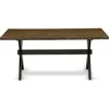 East West Furniture XT677 X-Style Kitchen Dining Table - a Rectangle Wooden Table Top with Stylish Legs, 40x72 Inch, Multi-Color 3