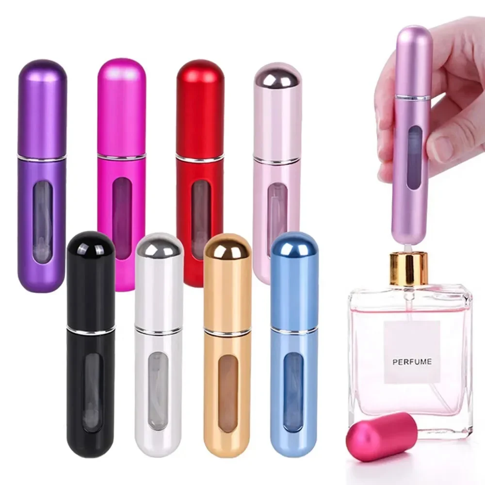 리필 가능한 미니 향수 병, 휴대용 화장품 병, 무화기 스프레이 병, 여행 리필 가능한 병, 5ml, 8ml