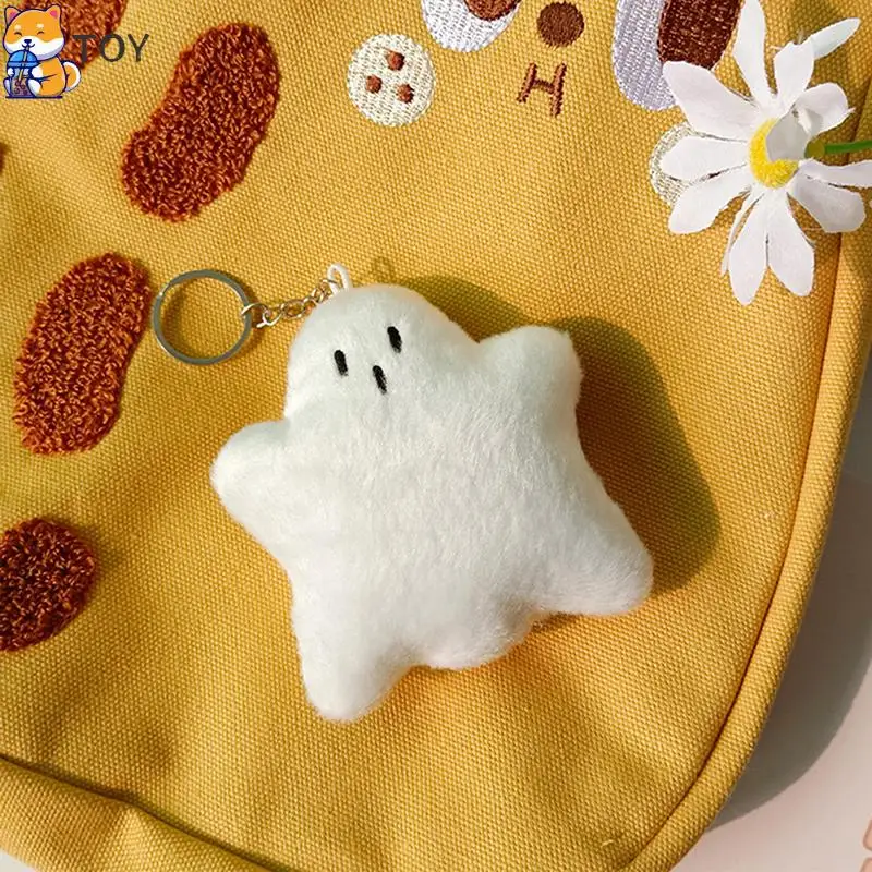 

Creative Halloween Ghost Key Chain Cute Soft Plush Doll Keyring Bag Car Key Hanging Pendant for Children Gift