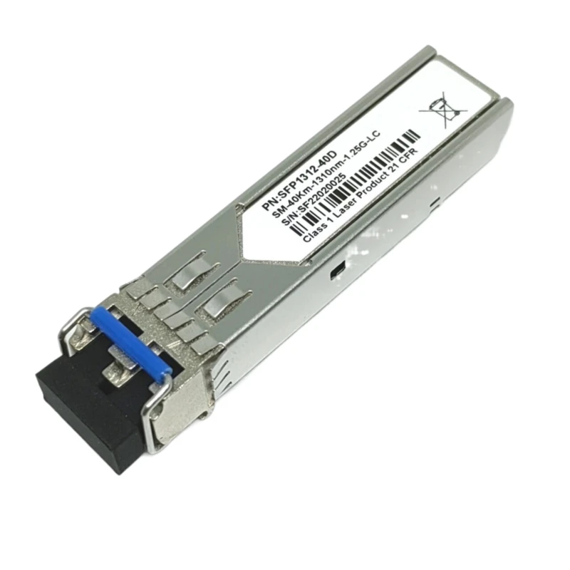 1.25G SFP Transceiver 1000Base-LX 1310nm SMF Up to 10Km Compatible with Ubiquiti UniFi Mikrotik Cisco D-link