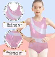 Justaucorps de gymnastique pour filles justaucorps de danse scintillants enfants de 2 à 10 ans 5