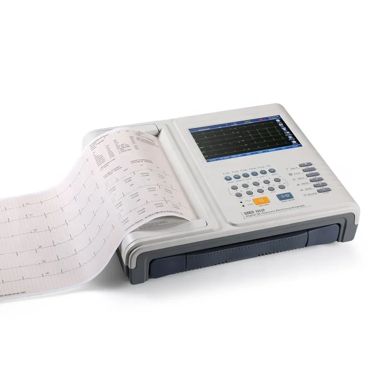 

Electrocardiogramm Electronic Heart Digital 3 Channel 12 Lead Software EKG ECG Machine Electrocardiograph with Printer