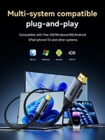 8K USB C To HDMI 2.1 Cable 8k@60hz 4K@120hz Type C HDMI Cables HDMI-Compatible  Converter Adapter For Thunderbolt 3/4 Laptop TV - Image 4