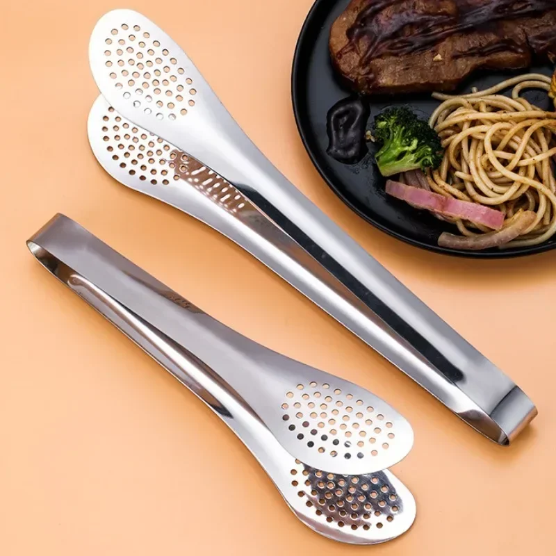 Stainless Steel Food Clip Beef Bread BBQ Clips Portable Picnic Barbecue Cooking Tools Kitchen BBQ Accessories