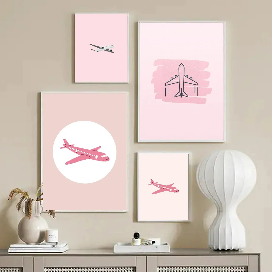 

Постер с самолетом плакат с принтом для домашней комнаты, бара, кафе, художественное настенное украшение, эстетическая стена
