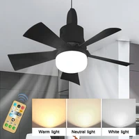 LED Ceiling Fan with Lamp and Remote Control Dimmable 3-Speed Fan Silent Timed AC85-265V for Bedroom Living Room 1