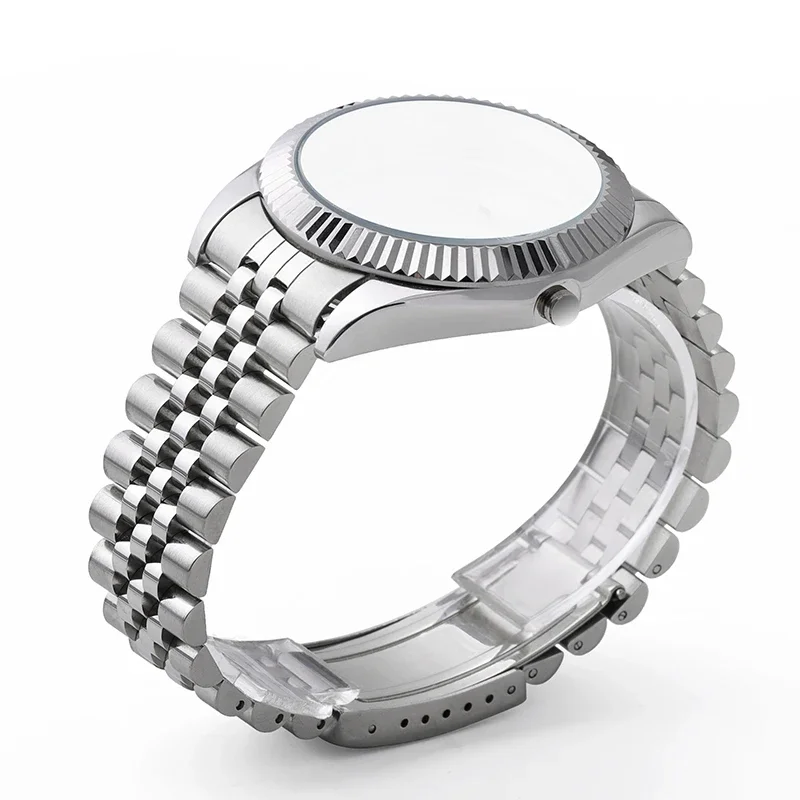 Curved End Solid Stainless Steel Watch Bands