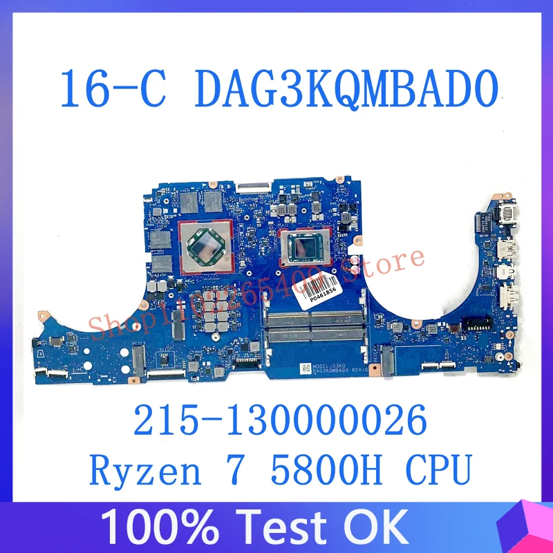 

DAG3KQMBAD0 High Quality Mainboard For HP Omen 16-C Laptop Motherboard 215-130000026 With Ryzen 7 5800H CPU 100%Full Tested Well