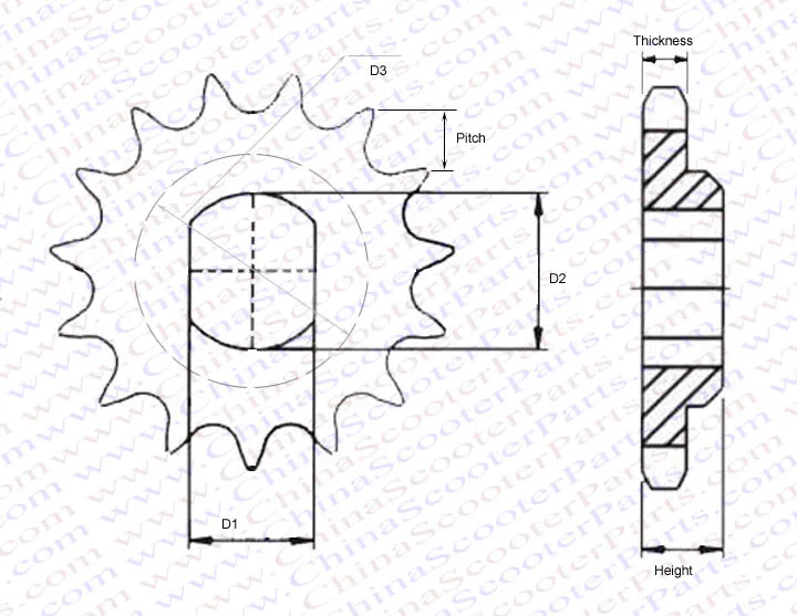 9 10 11 12 Tooth 415 420 Front Sprocket For K T M SX 50 LC Pro-Senior Bj 2002-2005 Mini Moto Dirt Pit Bike Parts