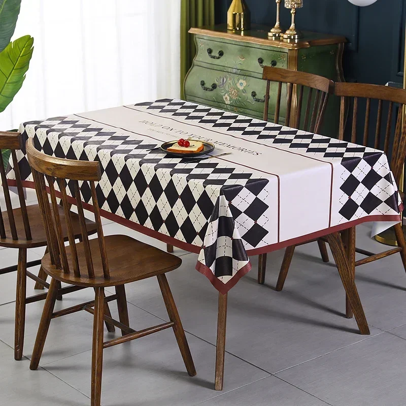 

Коврик для стола, водонепроницаемая и маслостойкая Скатерть для чайного столика, прямоугольная моющаяся скатерть, декоративная ткань