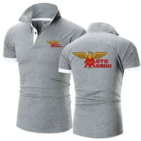 Polo Confortable avec Logo Imprimé Moto Morini pour Homme, Col à Revers, Respirant, à la Mode, dehors, Solide, Document, Nouvelle Collection Été 2024 5