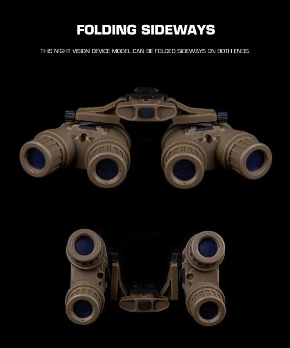 Tactical GPNVG 18 Night Vision Goggles Flipable Dummy Model NVG Mount FAST Airsoft Helmet Binoculars Decoration Cosplay Props