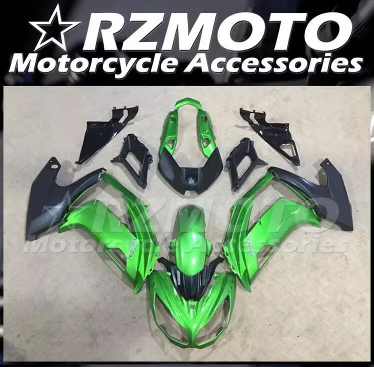 Nuovo Kit carene ABS adatto per Kawasaki 650 ER6F 2012 2013 2014 2015 2016 12 13 14 15 16 Set carrozzeria Cool Green Black