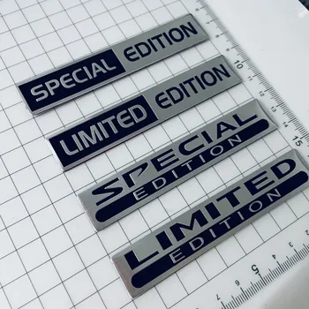 3D Metal Aluminium Silver Black Logo LIMITED EDITION Emblem Car Fender Badge Trunk Decal LIMITED EDITION Stikcer Accessories 1