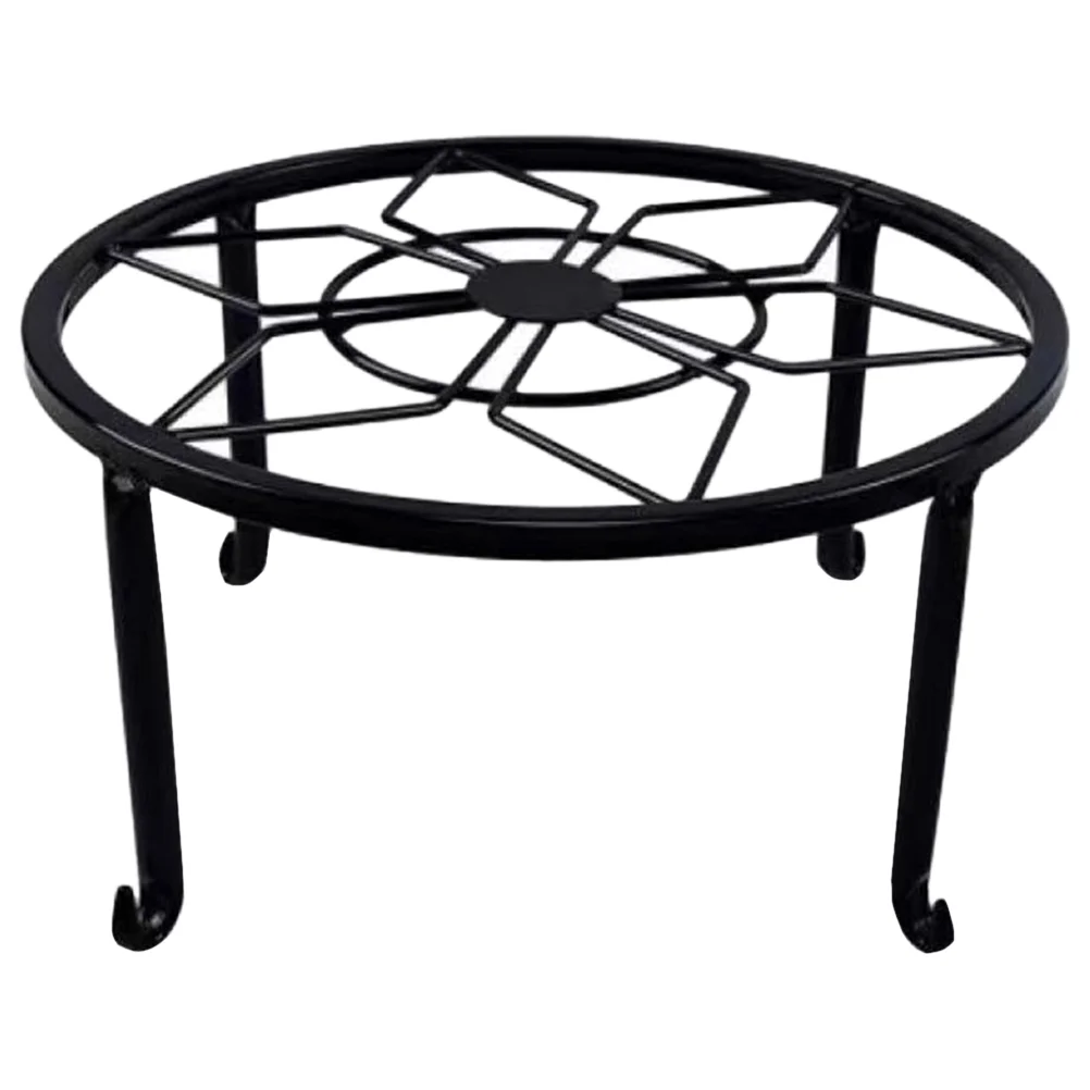 

Metal Flower Pot Stand Indoor Stands Front Plants Flowerpot Rack Rustic Iron Holder Tall Shelf Garden Pots Black Color
