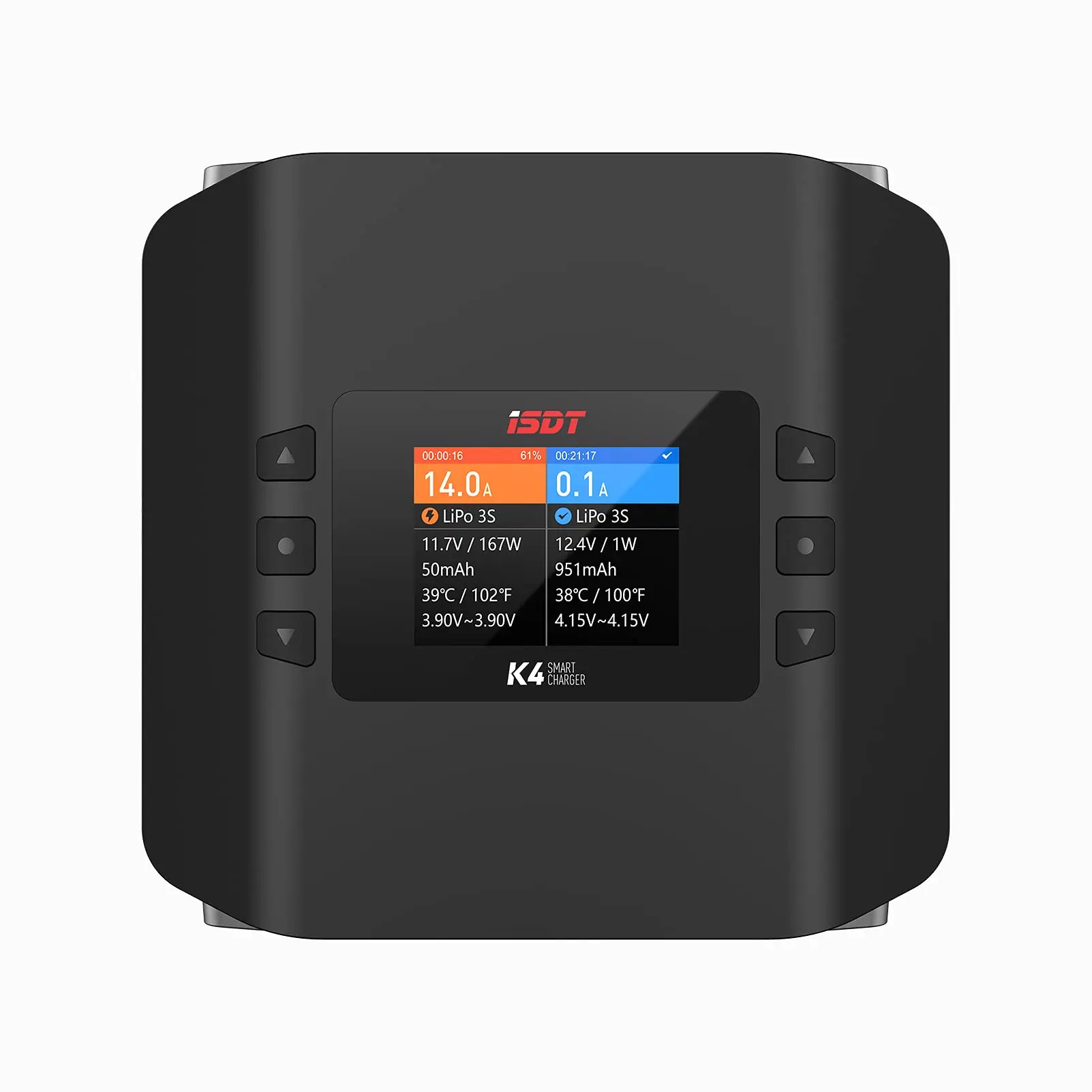 ISDT K4 Dual Channel Lipo Battery Balancer AC 400W DC 600W 20A 1~8s RC Charger
