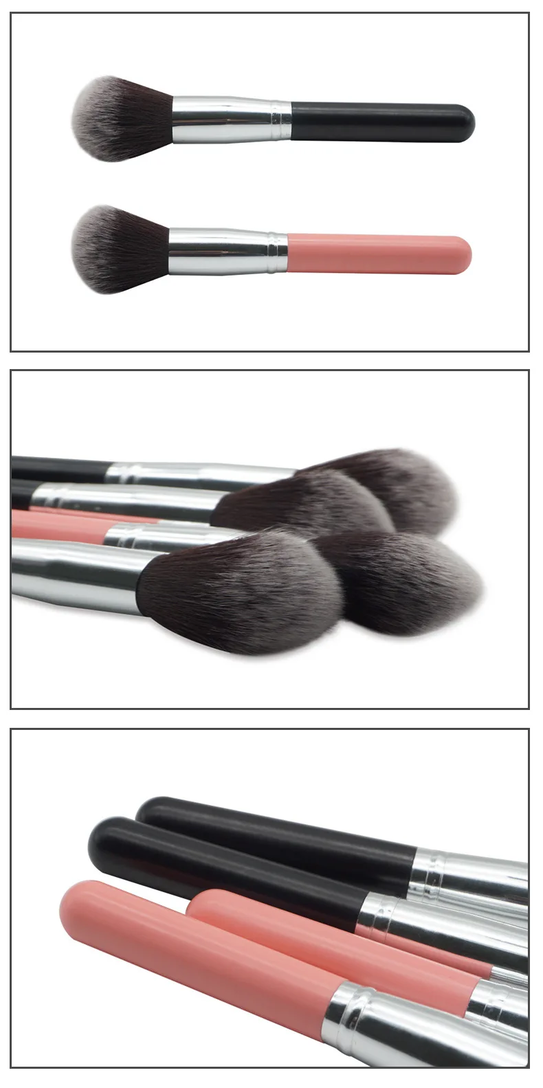 Brocha de maquillaje grande y suelta, herramienta para base en