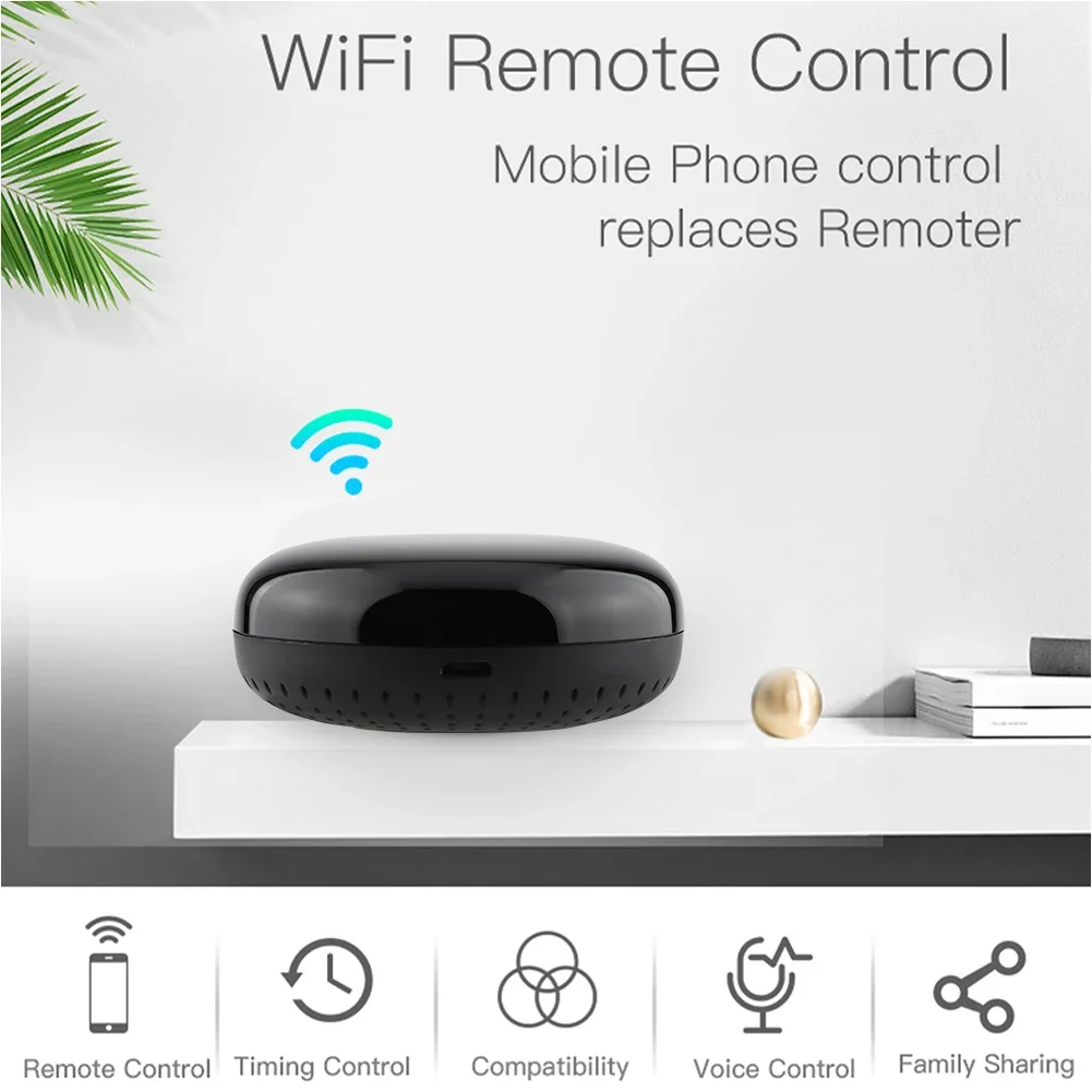Smart IR Remote Control Infrared Universal Smart Life APP Control One for All TV DVD AUD Works with Alexa Google Home