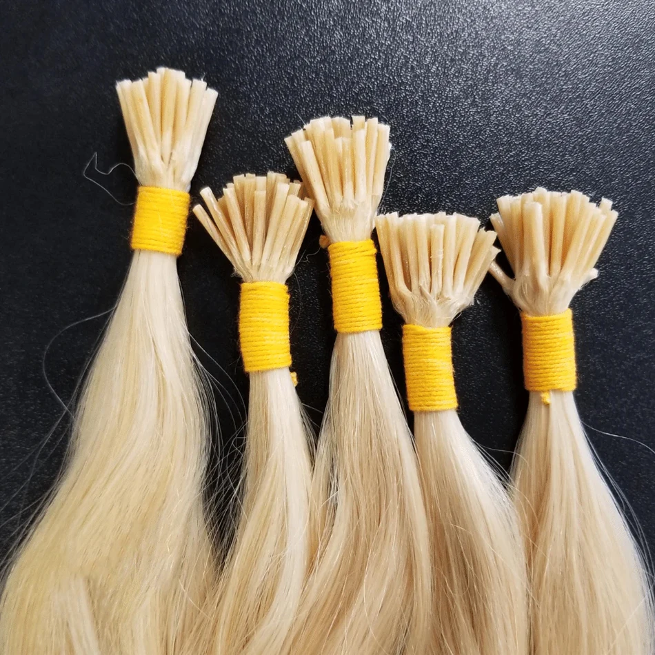 Natural Human Hair Extensions Straight I Tip Keratin Capsule 50pcs 16-30&ldquo; Virgin