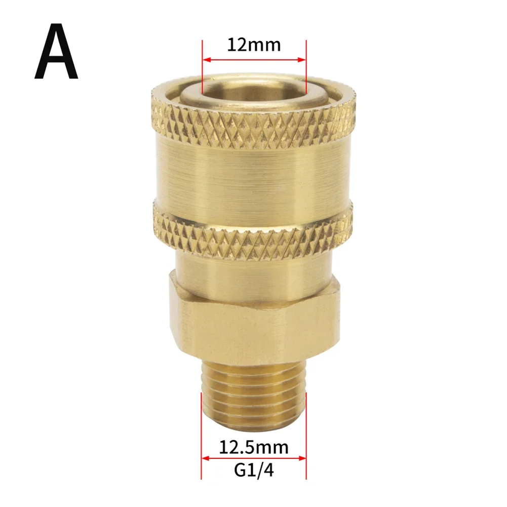 

1pcs 1/4 Quick Connector High Pressure Cleaning Machine Connector Pressure Washer Coupling For Garden Joints Replacement Parts