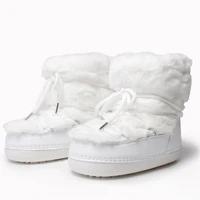 2025 Winter Ankle Boots for Women Platform Antiskid Waterproof Ski Boots Luxury Fluffy Furry Fur Boots Woman's Ankle Booties - Image 4