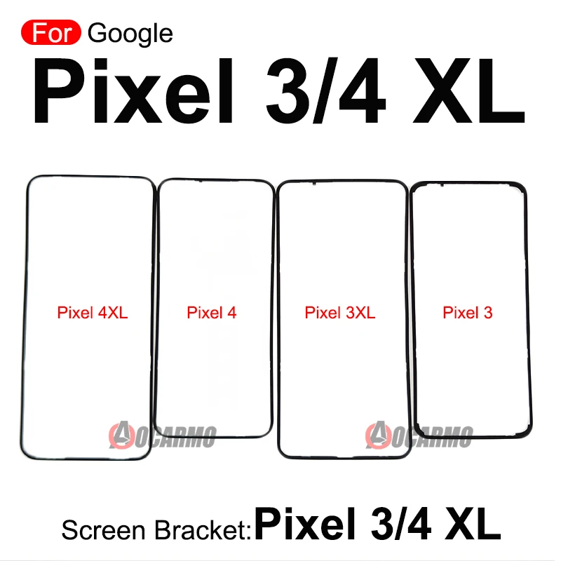 구글 픽셀 6 프로 3 3XL 4 XL 5 5A 6a 전면 스크린 스탠드 중간 베젤 프레임 LCD 디스플레이 브래킷 플라스틱 홀더 교체