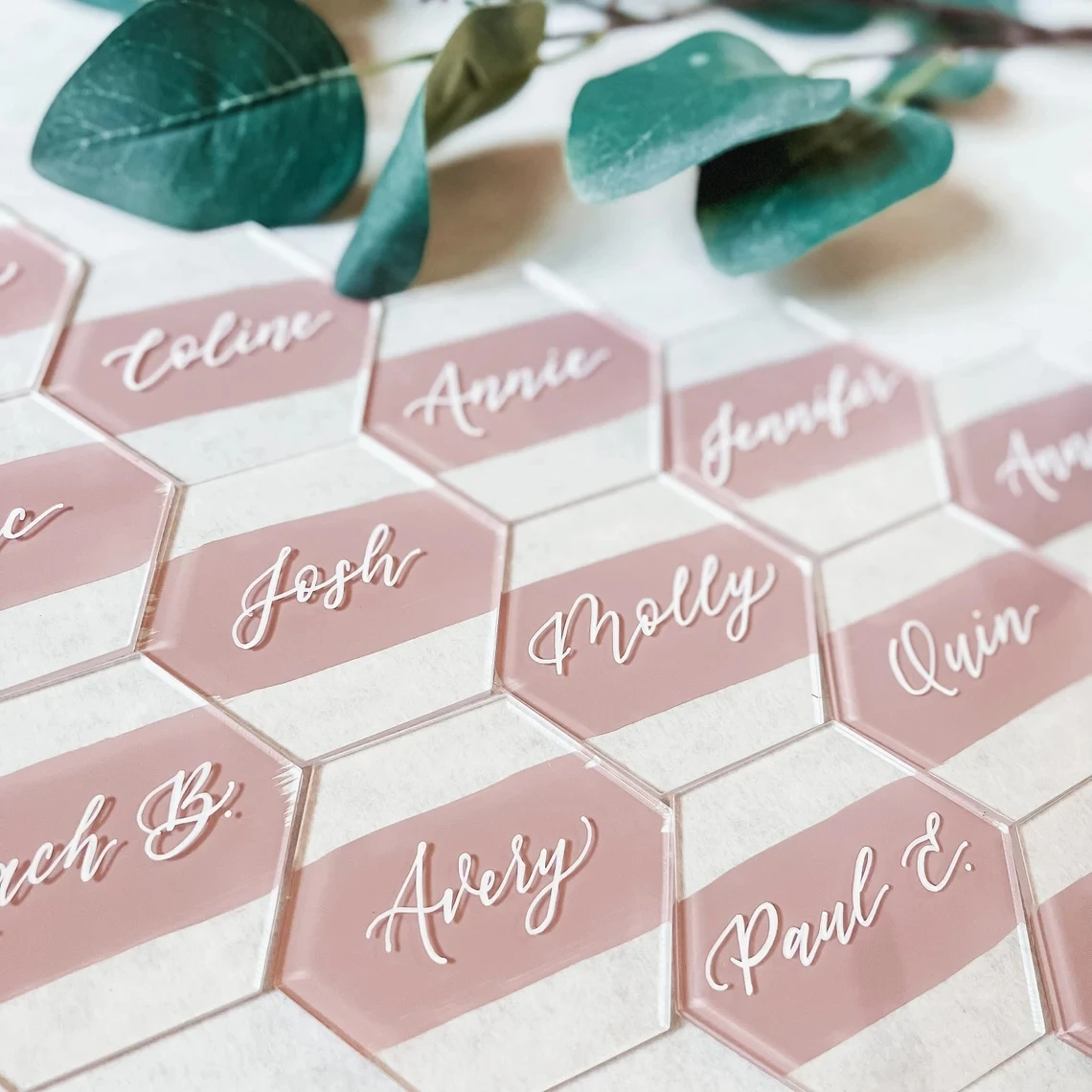 40 Segnaposto In Acrilico Trasparente 10x15 Cm Con Supporti, Lavabili E Riutilizzabili Per Matrimoni E Feste