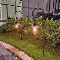Solar Retro Camping Lantern Waterproof Vintage Night Lighting Portable Outdoor Hanging Tent LED Chandelier Light for Garden 2
