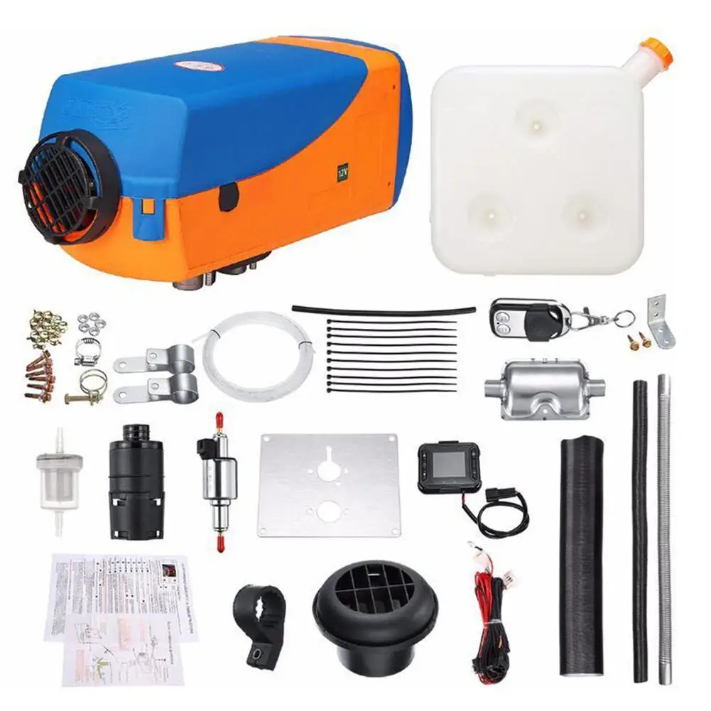 12V5KWCarAuxiliaryHeaterWithRemoteControlLCDDisplaySwitchAirParkingHeaterDiesels