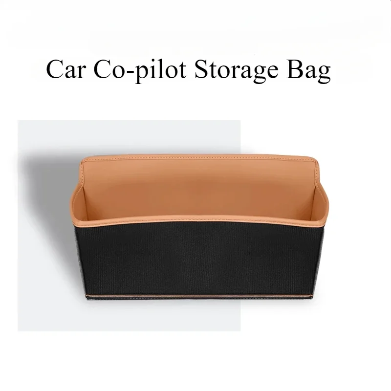 For BYD Song L DMI Car Co-pilot Storage Bag Pocket Glove Box Protective Scratch Resistant Pad Leather Storage Box Accessories