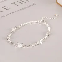 VENTFILLE – Bracelet papillon en argent Sterling 925 pour filles, chaîne de perles, Design d'insecte, mode, bijoux polyvalents, cadeau, livraison directe 4