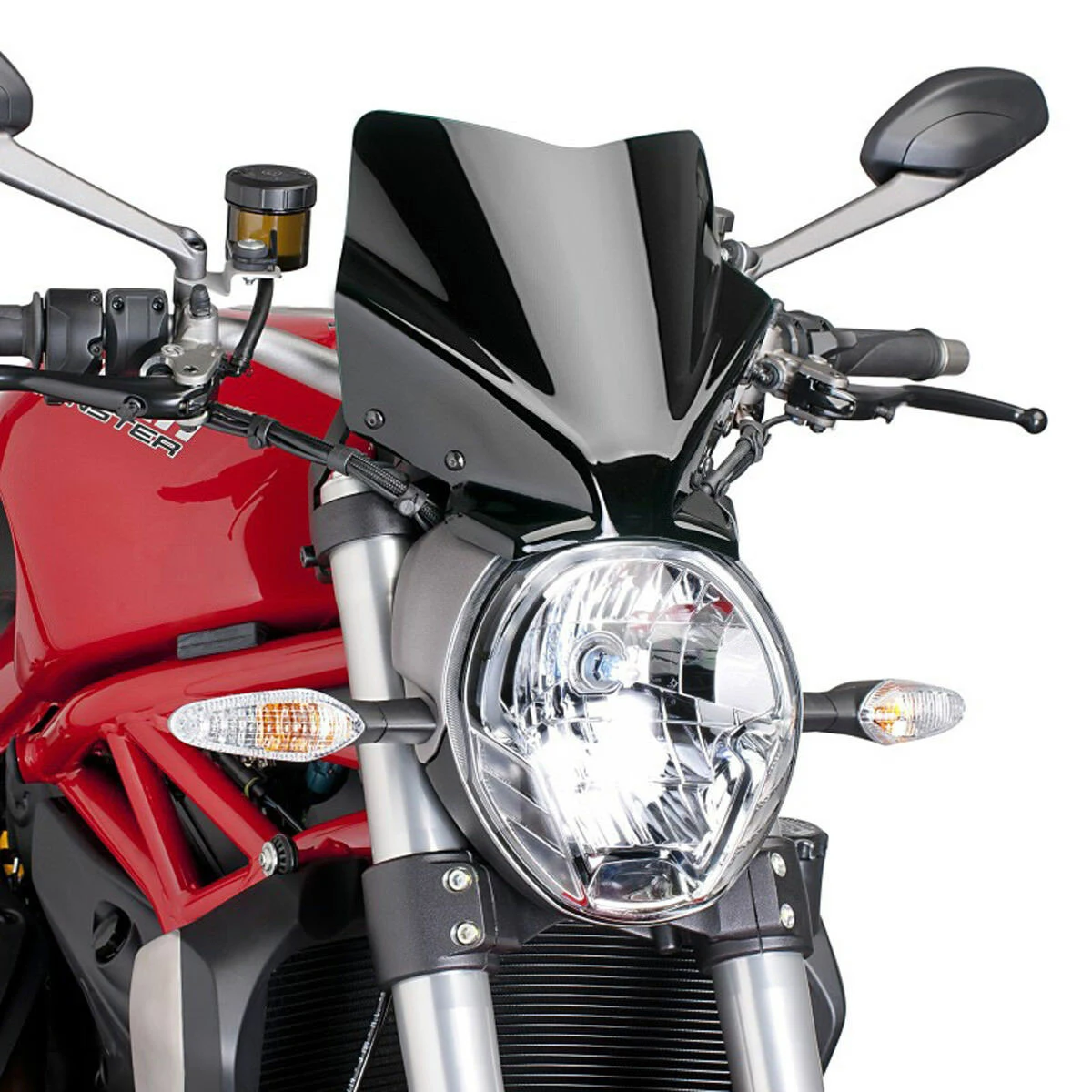 

Motorcycle Sports Windscreen Windshield Wind Deflector For Ducati Monster 797 821 1200 S R 2021 2020 2019 2018 2017 2016 2015 14