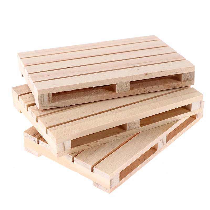 Wooden coasters Mini Wooden Pallet Beverage Coasters For Hot And Cold Drinks Insulation Pad Cup Coaster Pot Mat 1pcs