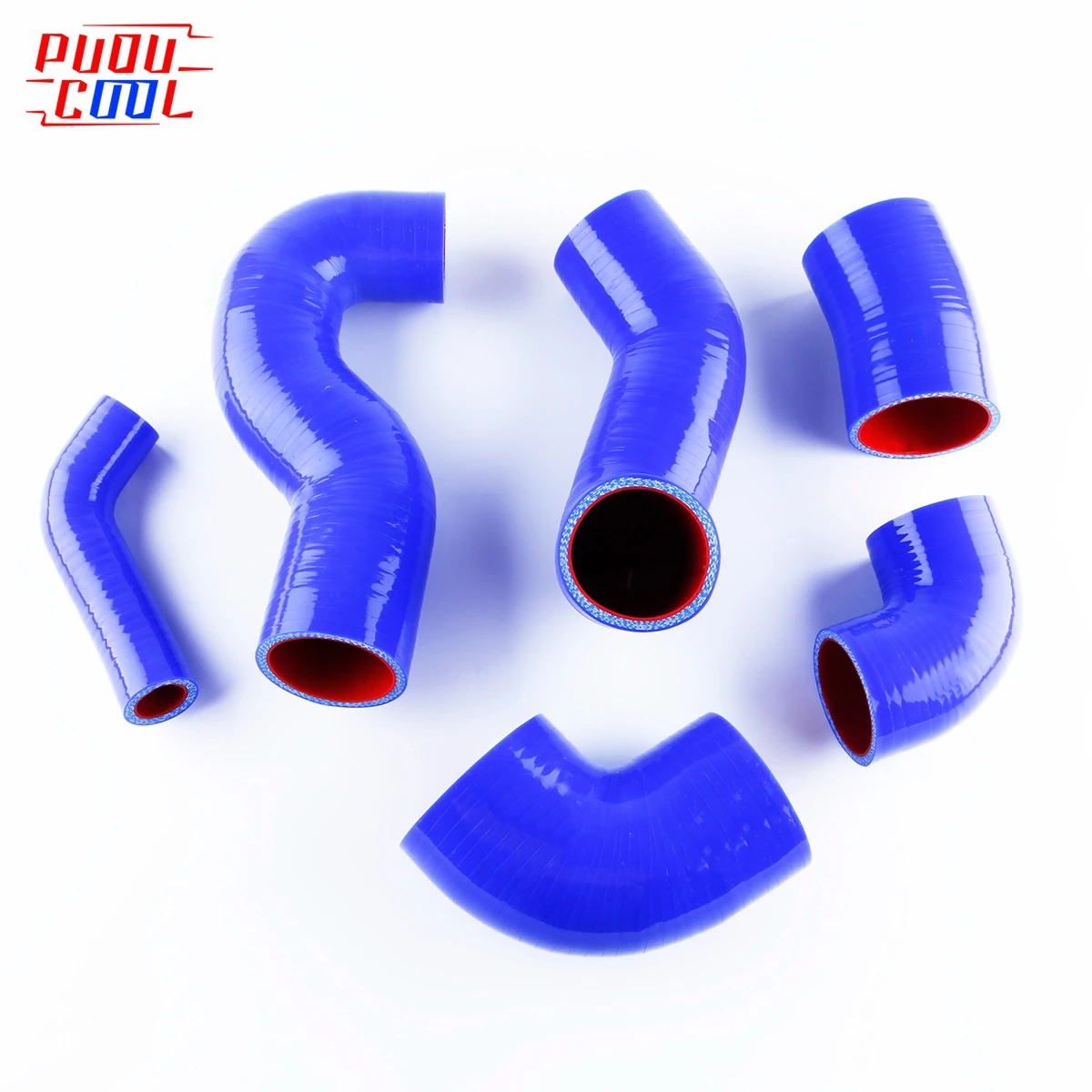 

For Fiat Coupe T20 Intercooler Silicone Hoses Pipes Tubes Kit 6Pcs 10 Colors