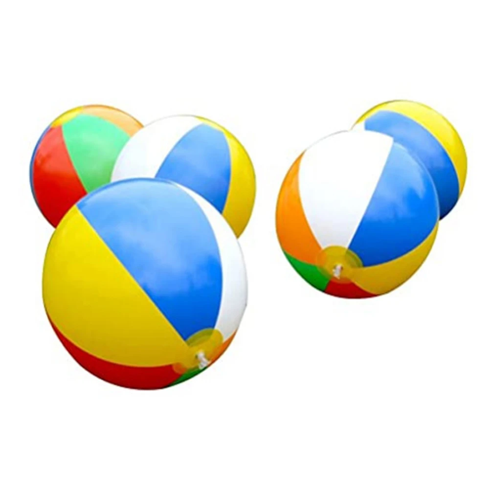 25CM Colorful Baby Kids Learning Beach Ball Sea Swimming Pool Water Play Ball Inflatable Children Educational Toys Beach 1/2PCS