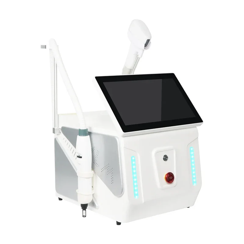 Dubniy New 2 in 1 755 808 1064nm Desktop Picosecond Nd Yag Tattoo Removal Multifunctional 808nm Diode Laser Hair Removal Machine