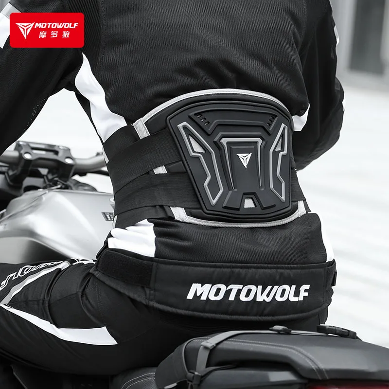 Motowolf Motorcycle Waist Protector Biker Touring Kidney Belt Breathable Cycling Waist Belt Adjustable Sport Guard Unisex