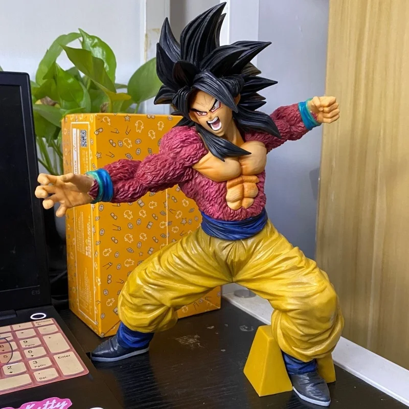 26Cm Dragon Ball Z Anime Figure Super Saiyan 4 Son Goku Ssj4 Statua In Pvc Action Figurine Modello Ornamenti Decorazione Regalo Giocattolo