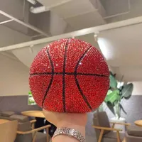 Handmade DIY Stunning Orange Rhinestone Sparkle Basketball Creative Putting Decorate Piggy Money Bank 1
