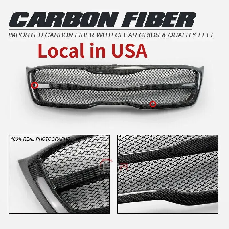 

(Local in USA) For 18-20(Facelift) Kia Sorento UM RR Type Front Grill Mesh Cover Carbon Fiber