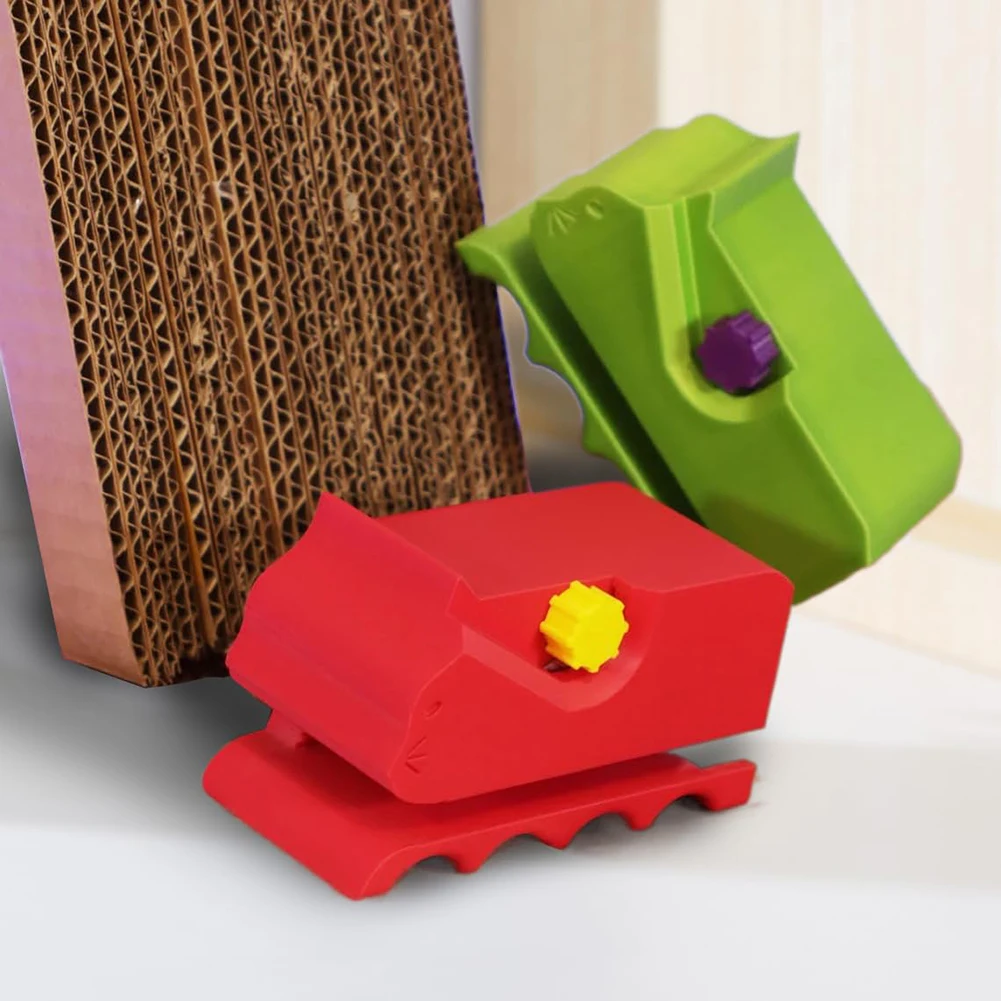 2PCS Cardboard Cutting Tool Cat-Shaped DIY Projects Ergonomic Design Handheld Cat Scratching Cardboard Cutter 3D Printing Strip cardboard cutter