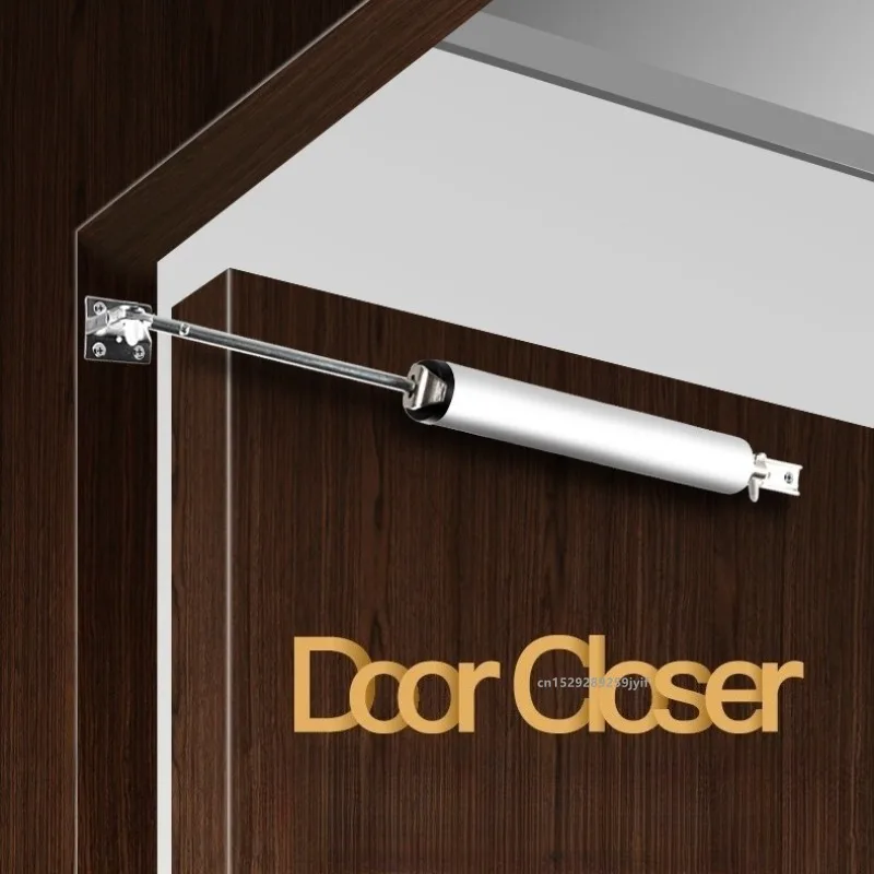 Soft Closing Pneumatic Automatic Door Closer with Adjustable Speed and Protective Door Holder