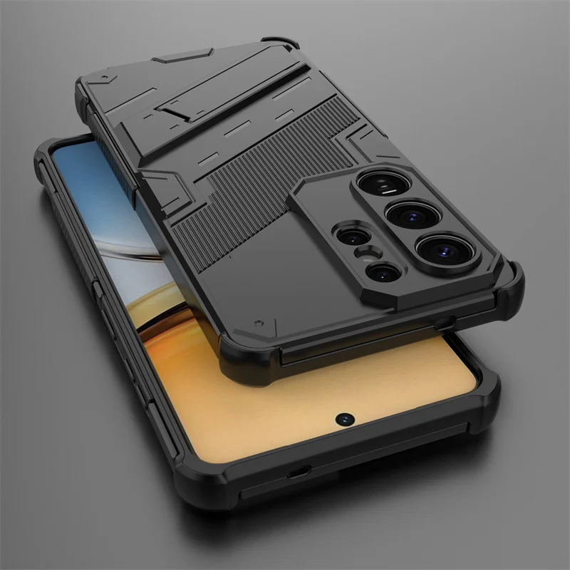 Galaxy S26 Ultra 5G Armor Shockproof Phone Case with Magnetic Holder Stand