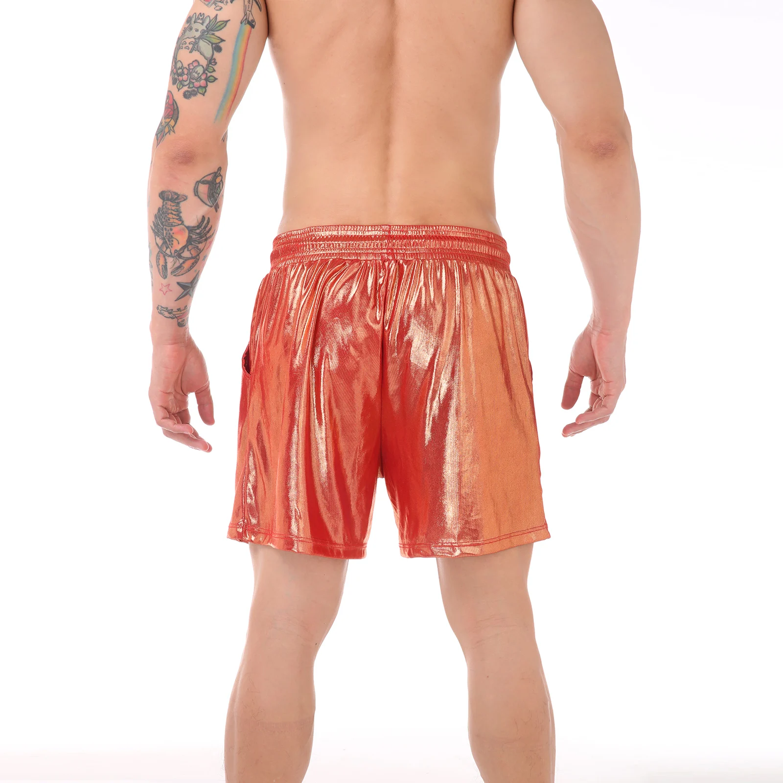 Casual Shorts männer Laufsport Shorts Mann Shiny Gym Fitness Basketball Sportswear Ultra-dünne Kurze Hosen Jogging Jogginghose – Detail 11