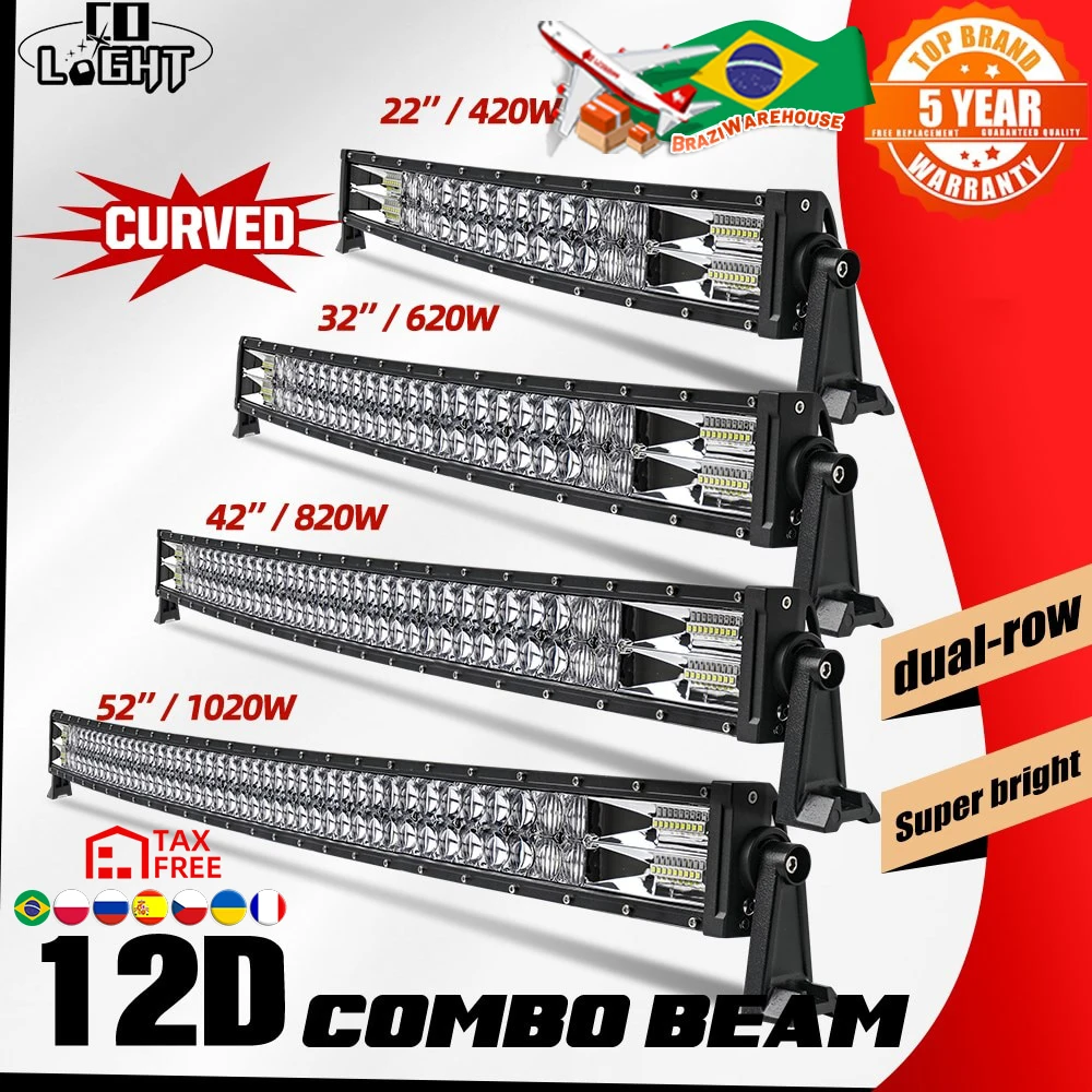 Willpower 20 inch 126w LED Light Bar License Plate Bracket Bull Bar IP67  Combo Beam Car Offroad Truck 4x4 12V 24V - AliExpress