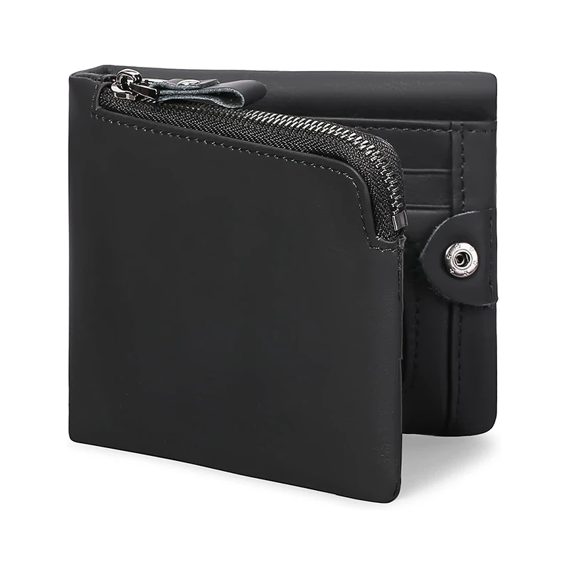2023 New RFID Protection Large Wallet Men with Zipper Coin Pocket