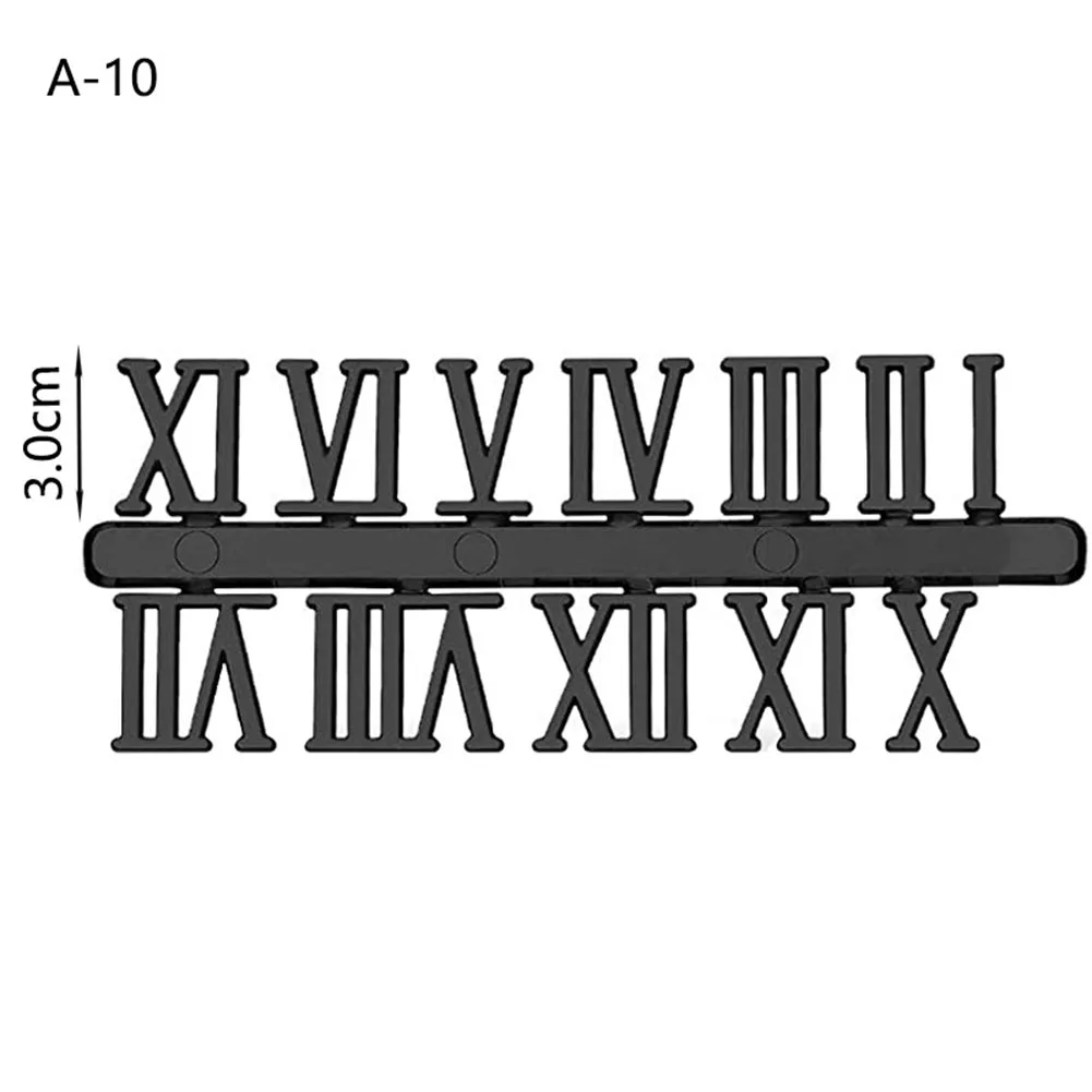 DIY Clock Numbers Roman Numerals Quartz Needle Wall Clocks Replacement Parts Handmade Repair Accessories Wall Clock Decor